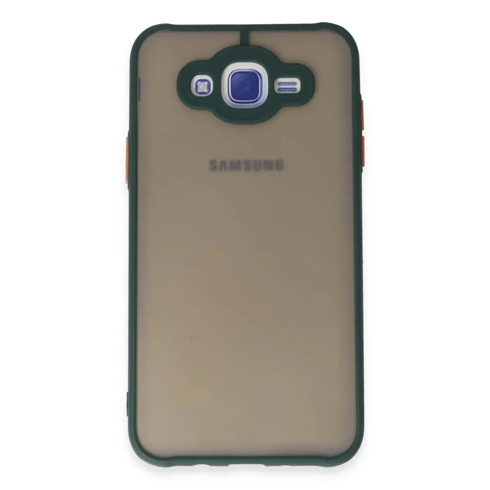 Newface Samsung Galaxy J7 Kılıf Montreal Silikon Kapak - Yeşil