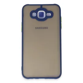 Newface Samsung Galaxy J7 Kılıf Montreal Silikon Kapak - Lacivert