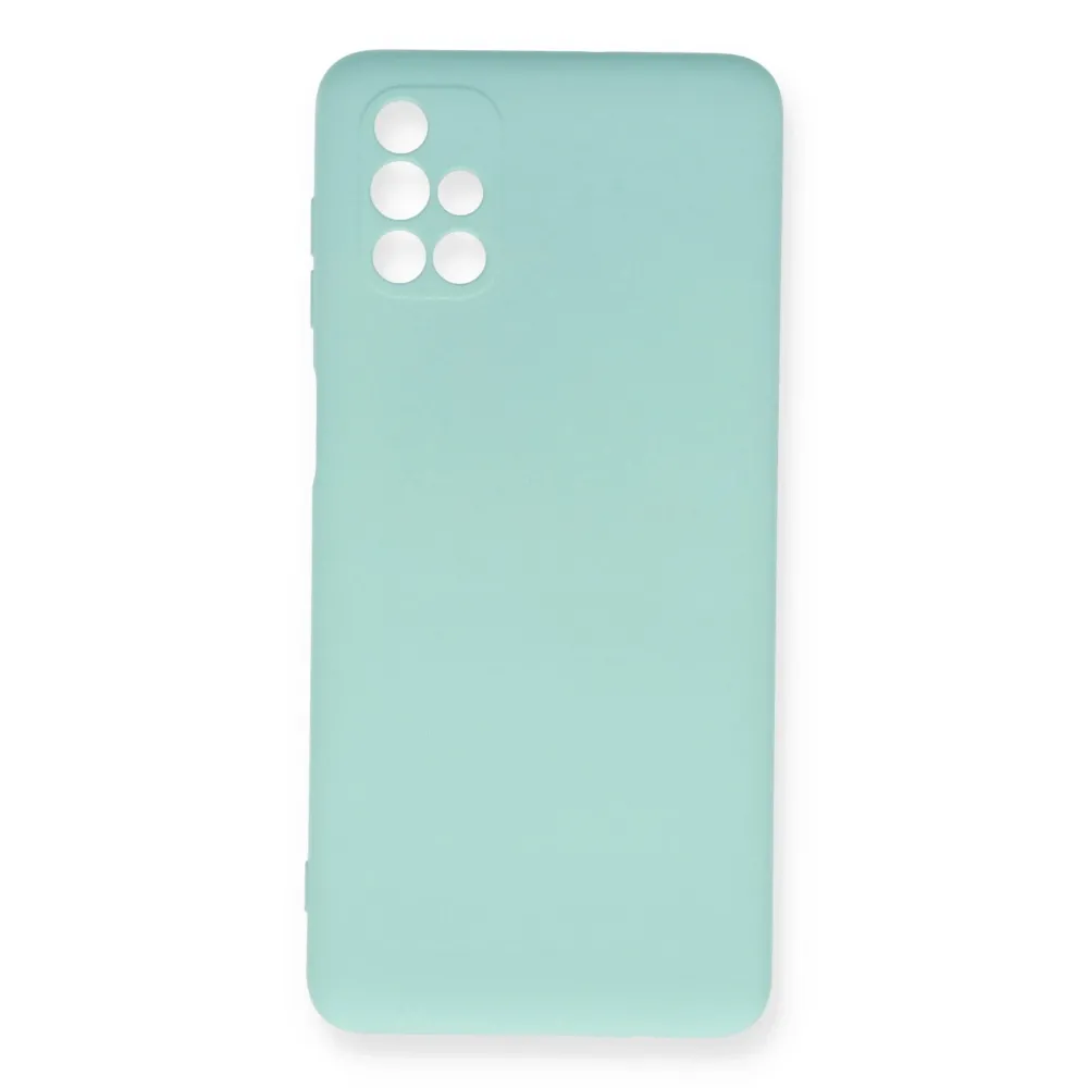 Newface Samsung Galaxy M51 Kılıf Nano Içi Kadife Silikon - Turkuaz