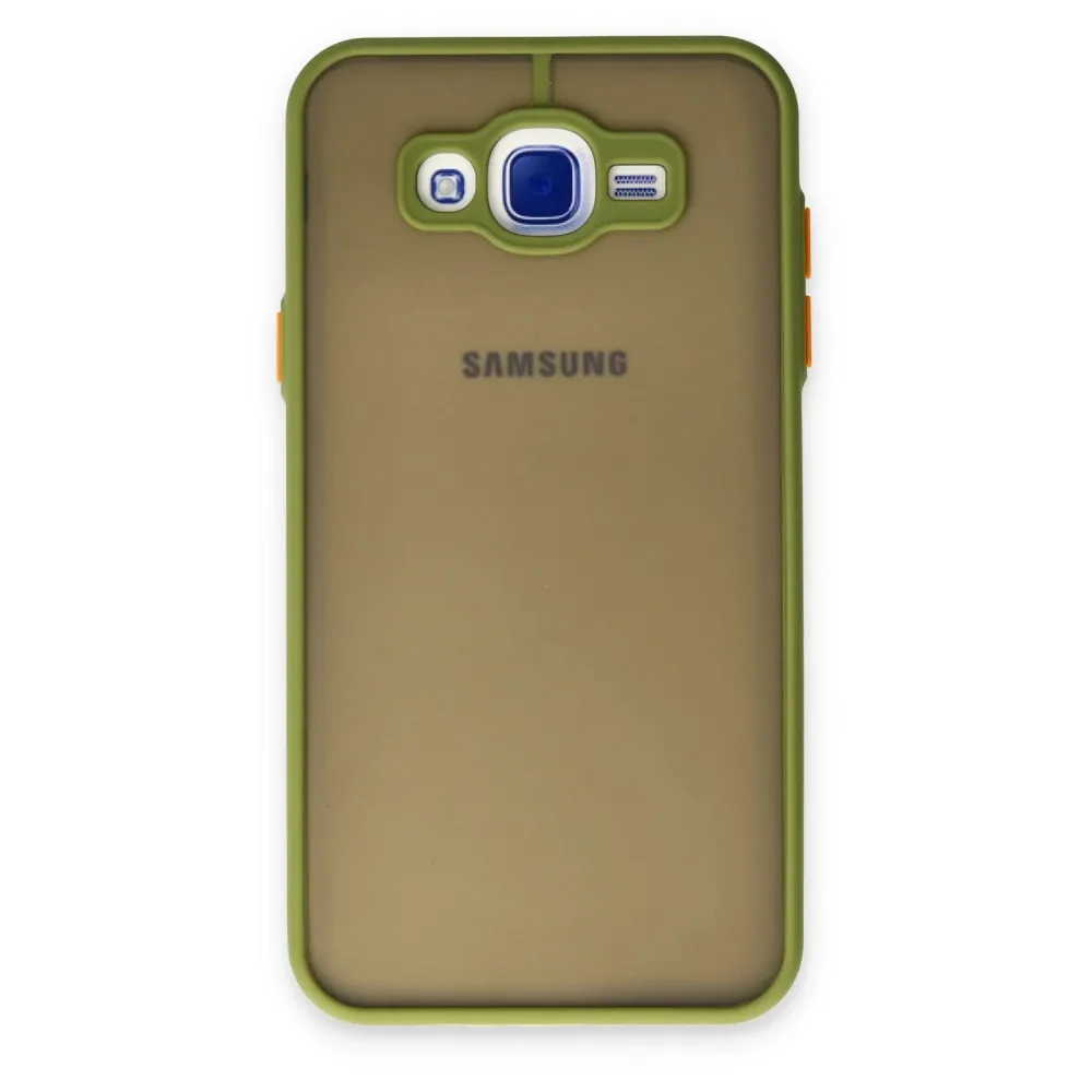 Newface Samsung Galaxy J7 Kılıf Montreal Silikon Kapak - Açık Yeşil