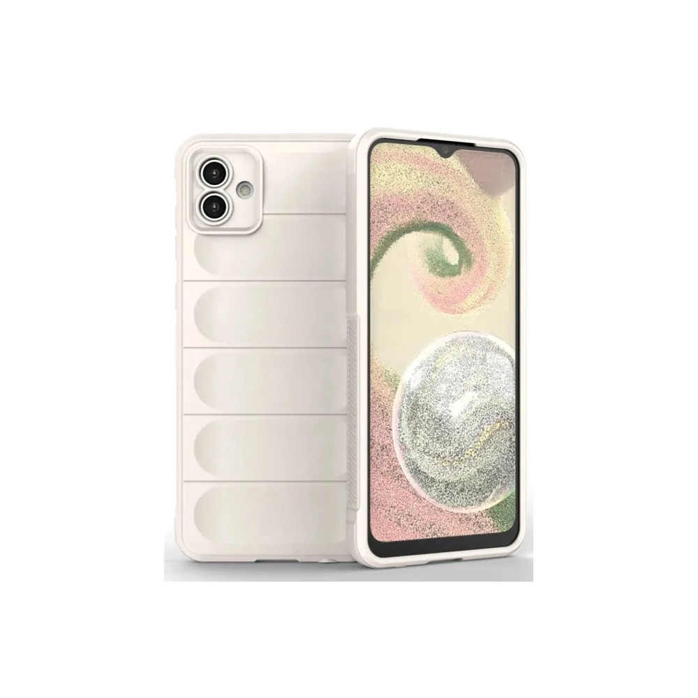 Newface Samsung Galaxy A04E Kılıf Optimum Silikon - Krem