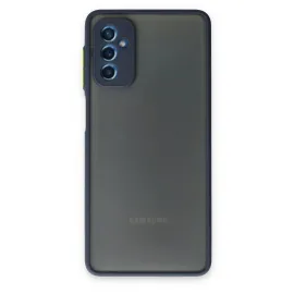 Newface Samsung Galaxy M52 5G Kılıf Montreal Silikon Kapak - Lacivert