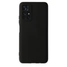 Newface Xiaomi Redmi Note 11T Kılıf Nano Içi Kadife Silikon - Siyah