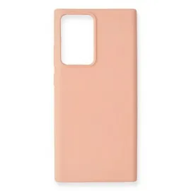 Newface Samsung Galaxy Note 20 Ultra Kılıf Nano Içi Kadife Silikon - Pudra