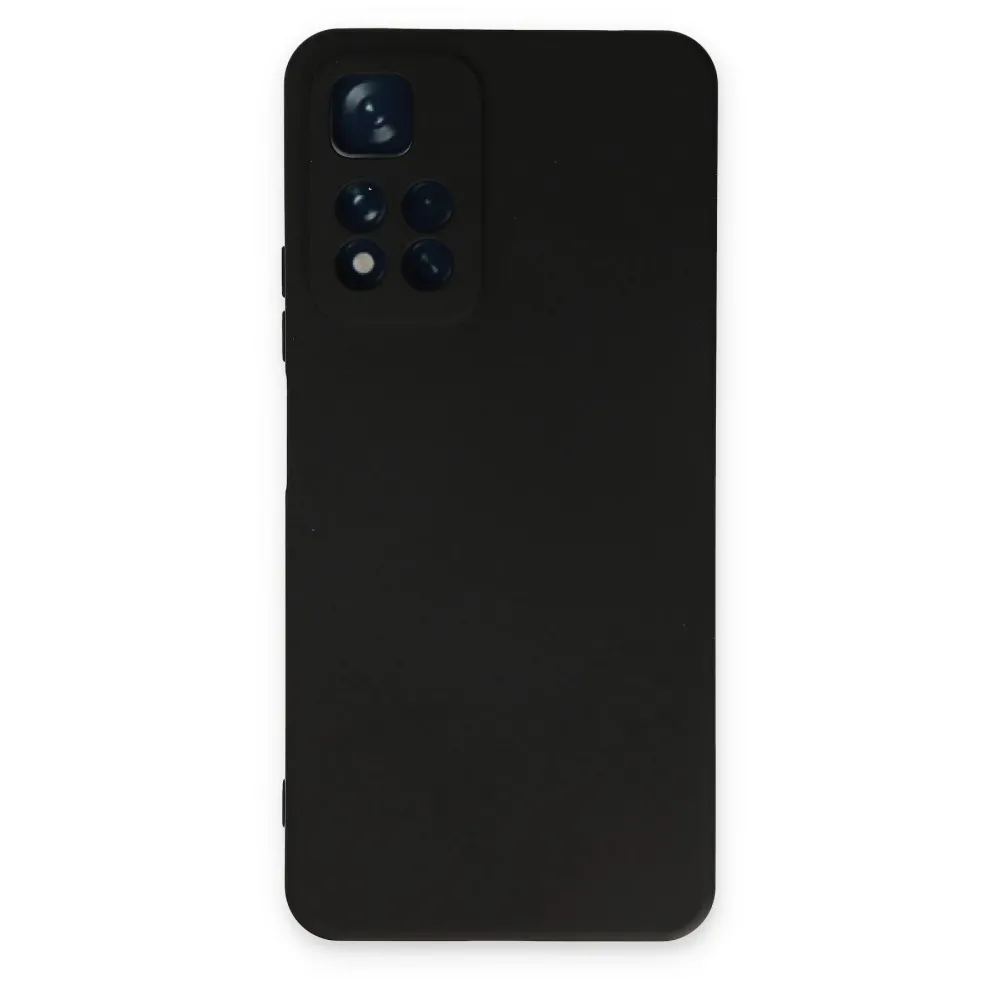 Newface Xiaomi Redmi Note 11 Pro Plus 5G Kılıf Nano Içi Kadife Silikon - Siyah