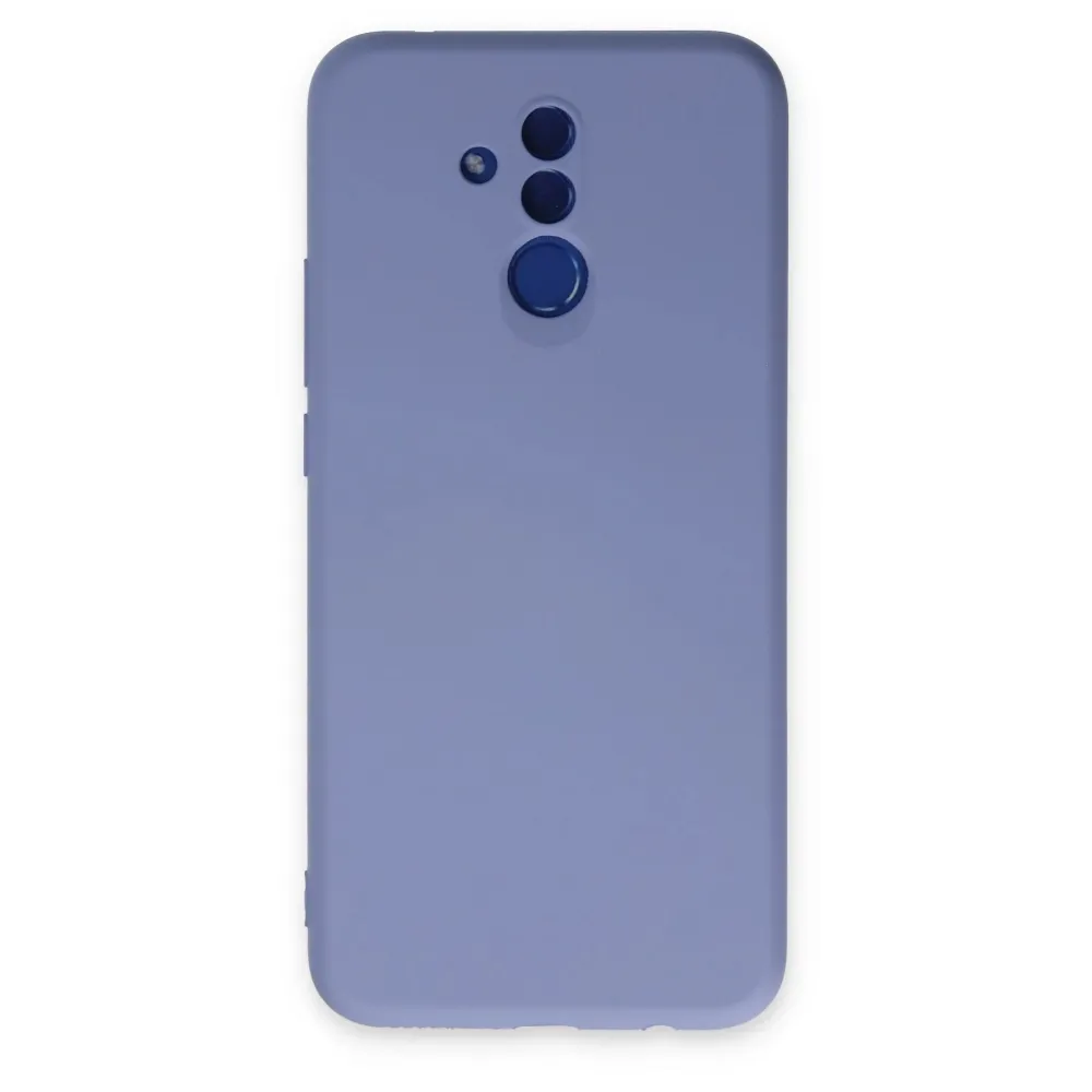 Newface Huawei Mate 20 Lite Kılıf Nano Içi Kadife Silikon - Lila
