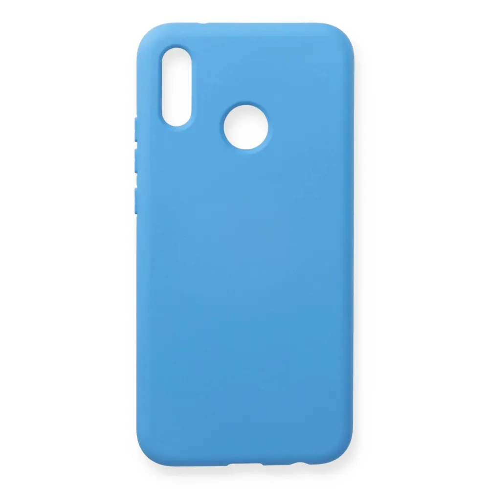 Newface Huawei P20 Lite Kılıf Nano Içi Kadife Silikon - Mavi