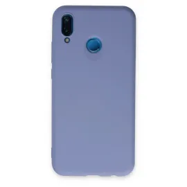 Newface Huawei P20 Lite Kılıf Nano Içi Kadife Silikon - Lila