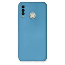 Newface Huawei P30 Lite Kılıf Nano içi Kadife Silikon - Mavi