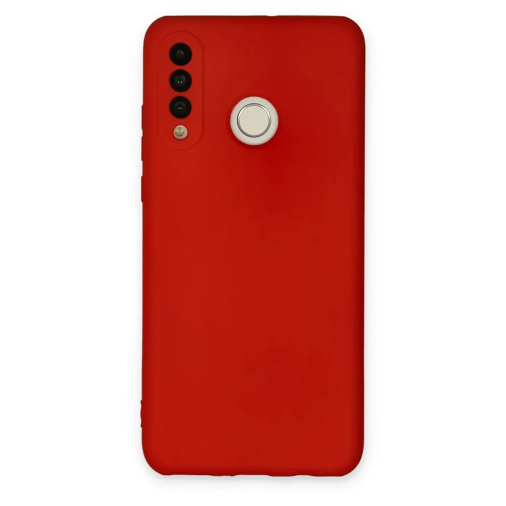Newface Huawei P30 Lite Kılıf Nano Içi Kadife Silikon - Kırmızı