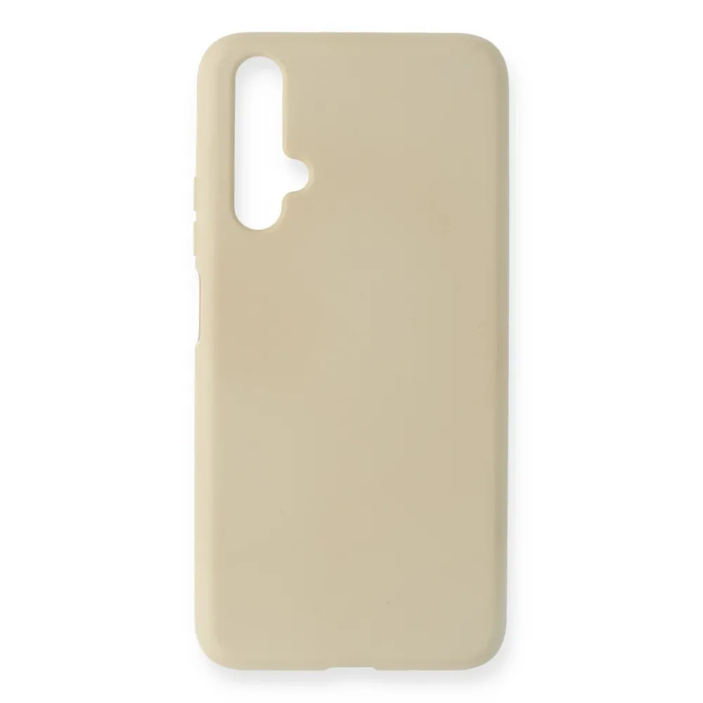 Newface Huawei Honor 20 Kılıf Nano Içi Kadife Silikon - Kemik