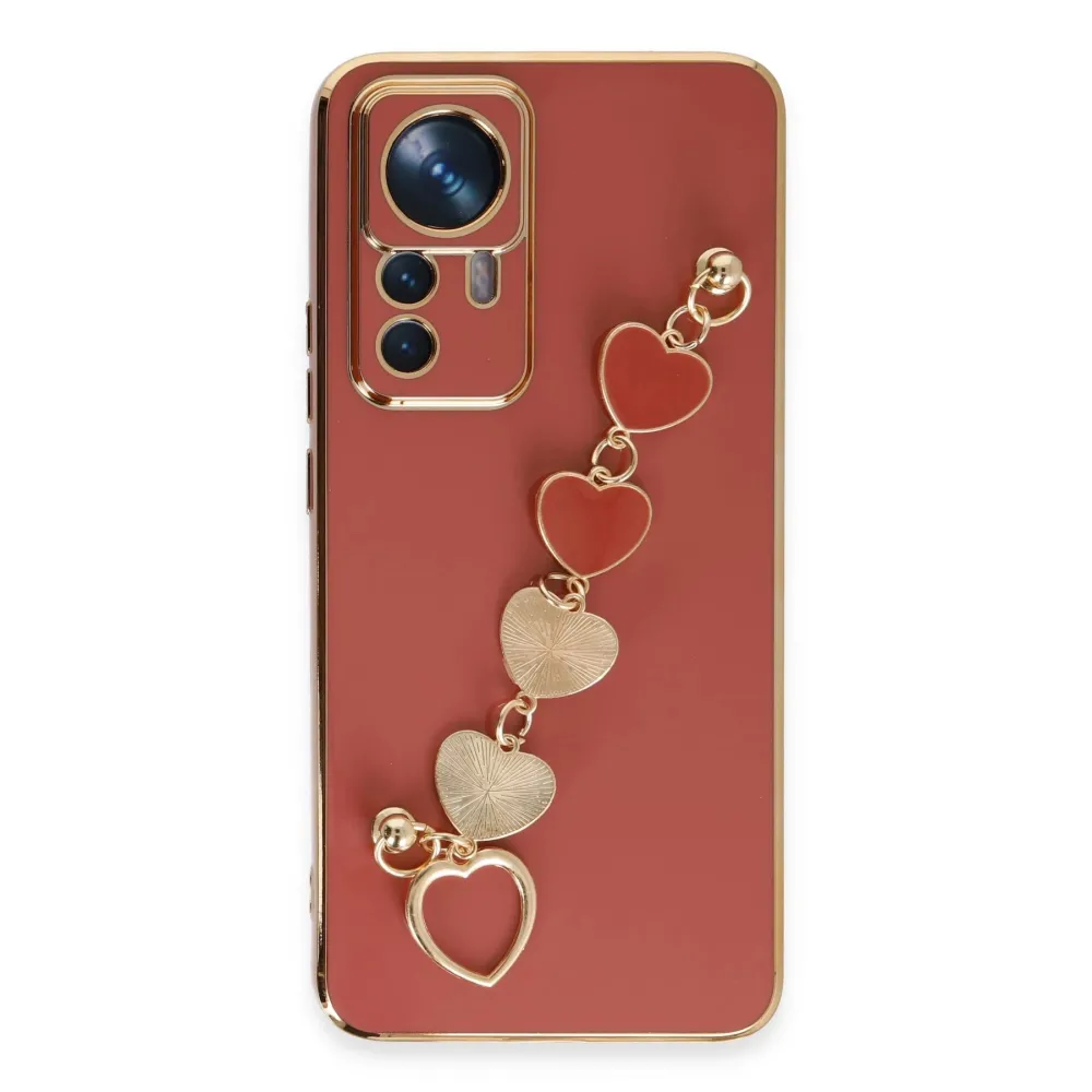 Newface Xiaomi Mi 12T Pro Kılıf Esila Silikon - Kırmızı