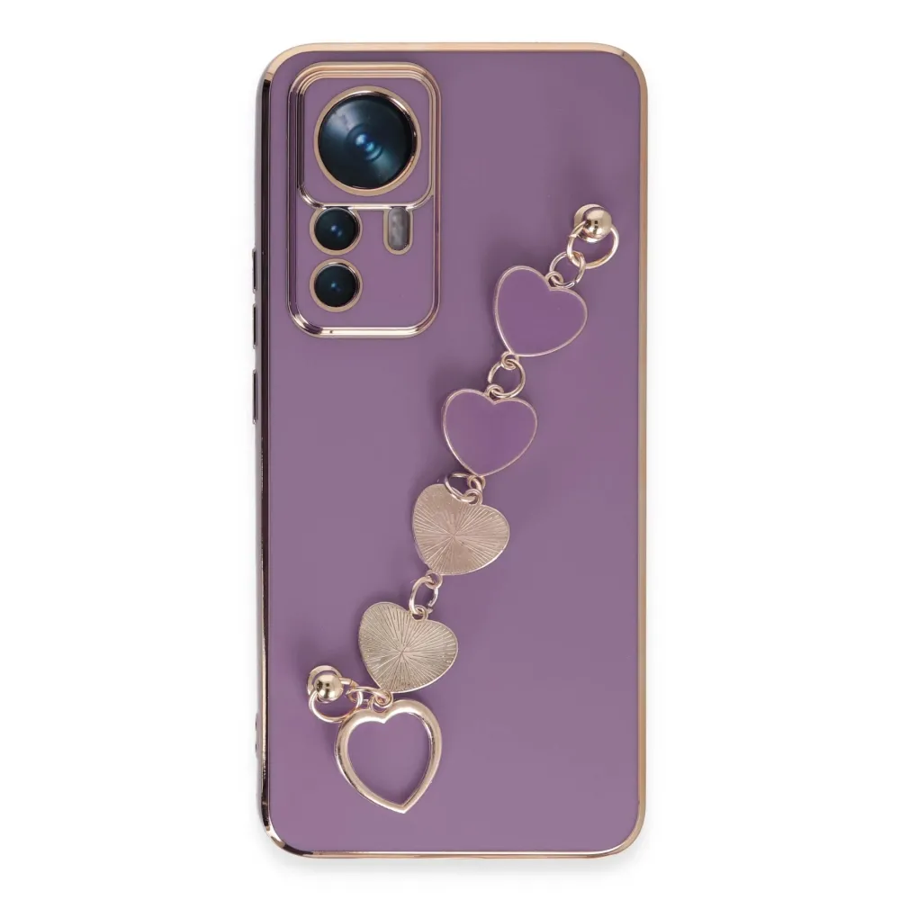 Newface Xiaomi Mi 12T Pro Kılıf Esila Silikon - Mor