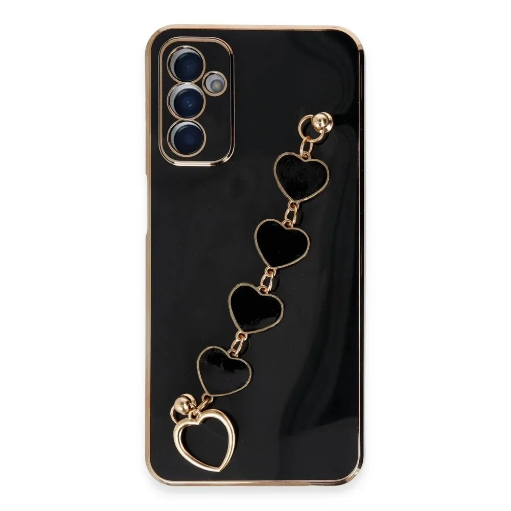 Newface Samsung Galaxy A14 4G Kılıf Esila Silikon - Siyah