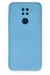 Newface Xiaomi Redmi Note 9 Kılıf Nano Içi Kadife Silikon - Mavi
