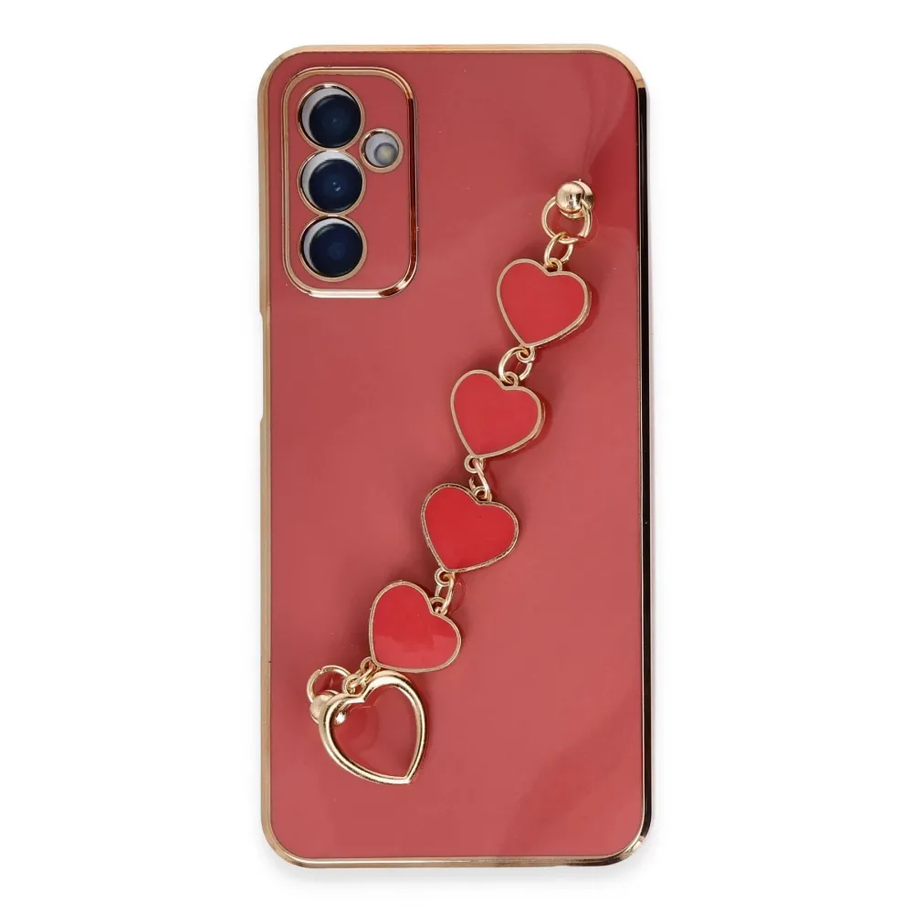 Newface Samsung Galaxy A14 4G Kılıf Esila Silikon - Kırmızı