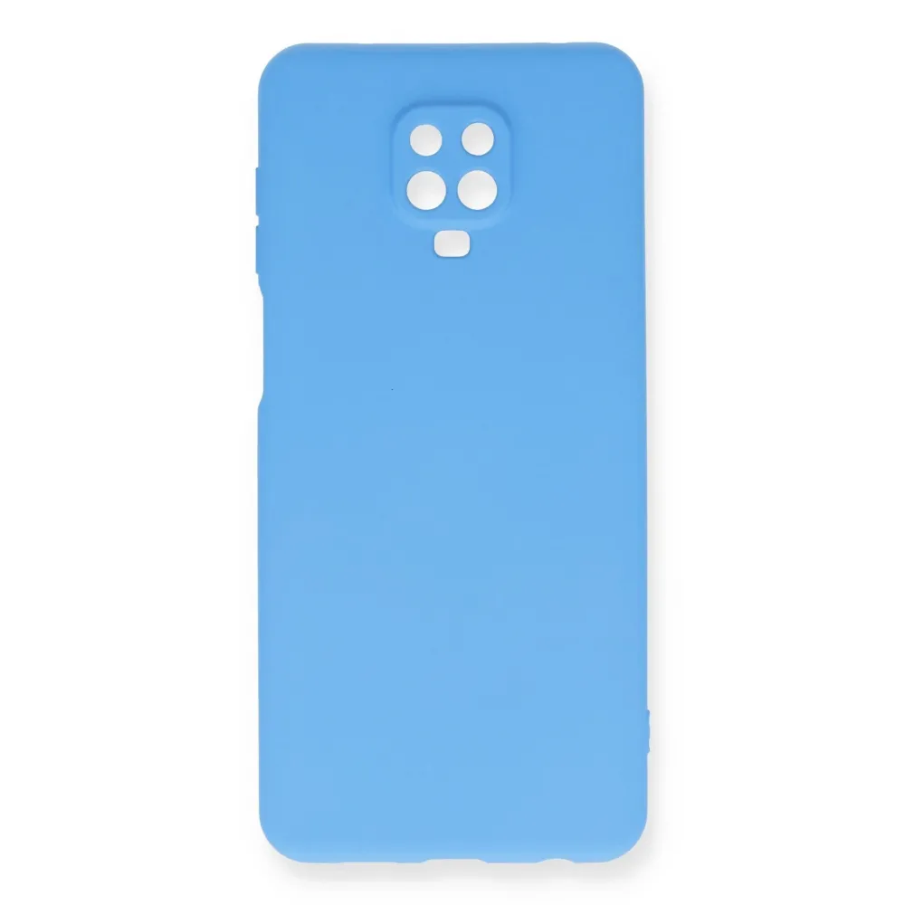 Newface Xiaomi Redmi Note 9 Pro Kılıf Nano Içi Kadife Silikon - Mavi