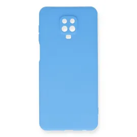 Newface Xiaomi Redmi Note 9 Pro Kılıf Nano Içi Kadife Silikon - Mavi