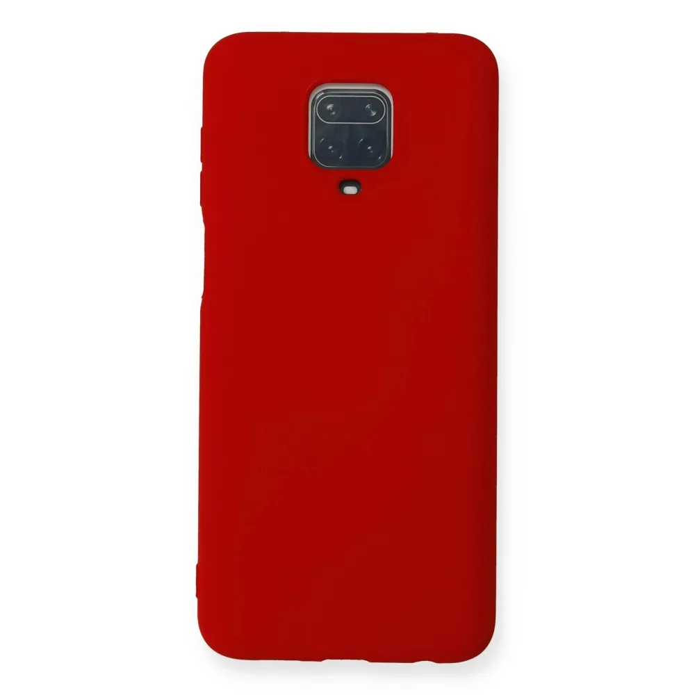 Newface Xiaomi Redmi Note 9 Pro Kılıf Nano Içi Kadife Silikon - Kırmızı