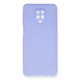 Newface Xiaomi Redmi Note 9 Pro Kılıf Nano Içi Kadife Silikon - Lila