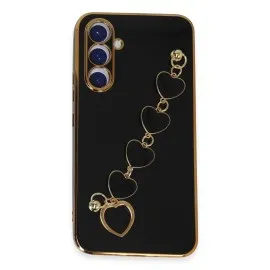 Newface Samsung Galaxy A54 5G Kılıf Esila Silikon - Siyah