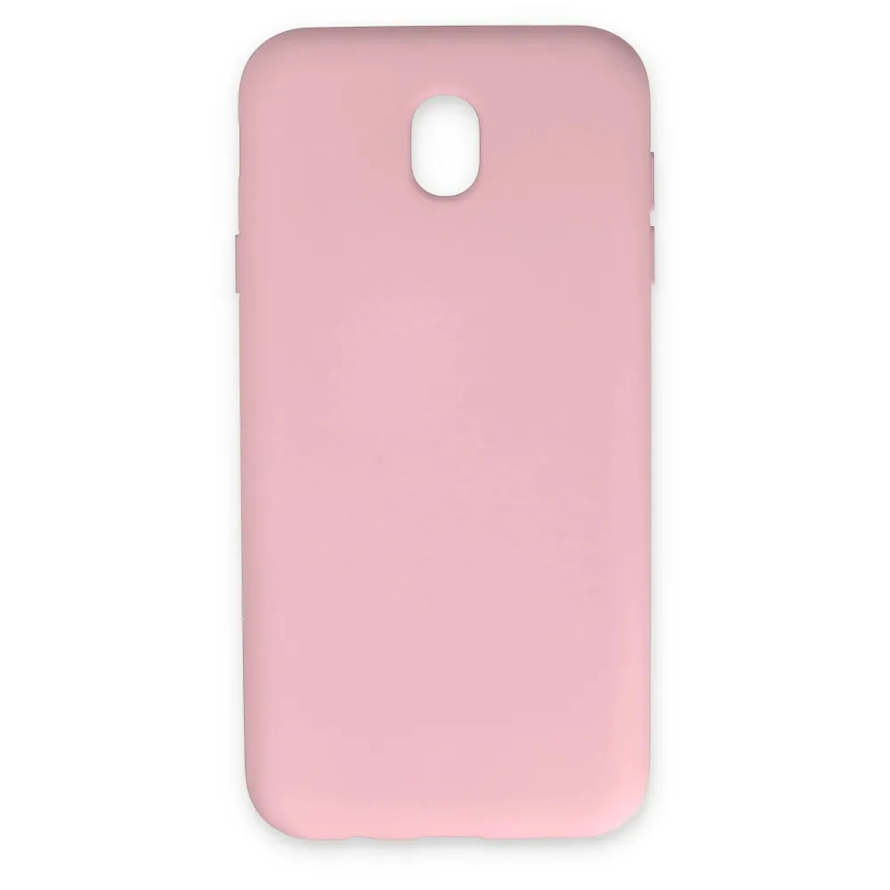 Newface Samsung Galaxy J7 Pro / J730 Kılıf Nano Içi Kadife Silikon - Pudra