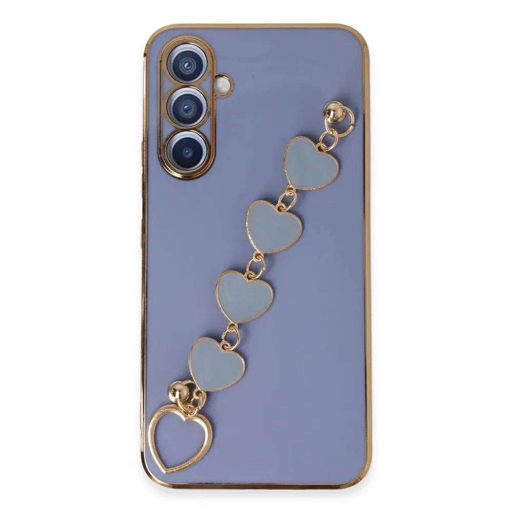 Newface Samsung Galaxy A54 5G Kılıf Esila Silikon - Gri