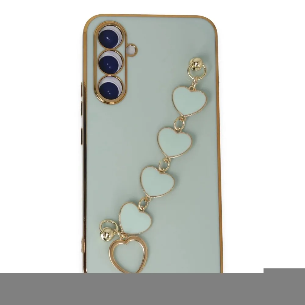 Newface Samsung Galaxy A54 5G Kılıf Esila Silikon - Su Yeşili