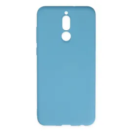 Newface Huawei Mate 10 Lite Kılıf Nano Içi Kadife Silikon - Mavi