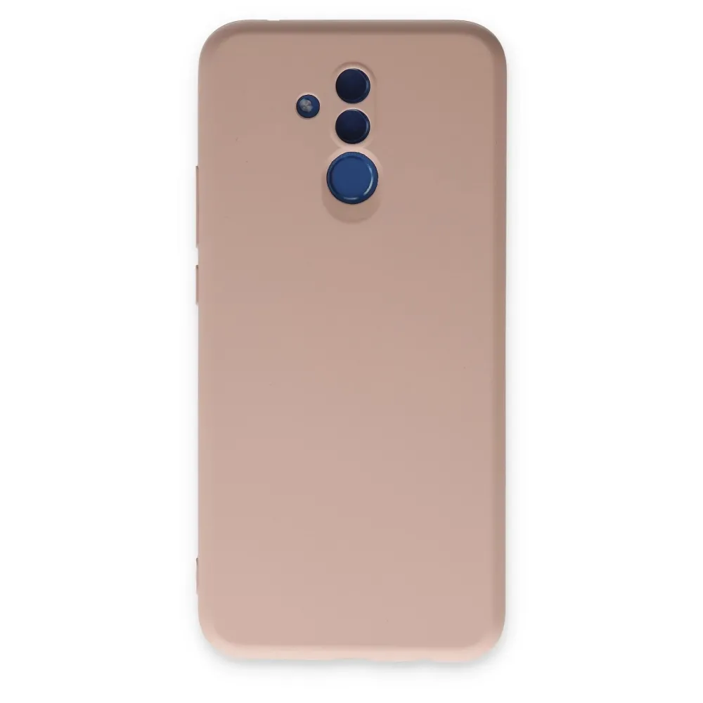 Newface Huawei Mate 20 Lite Kılıf Nano Içi Kadife Silikon - Pudra