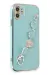 Newface Iphone 12 Kılıf Esila Silikon - Su Yeşili