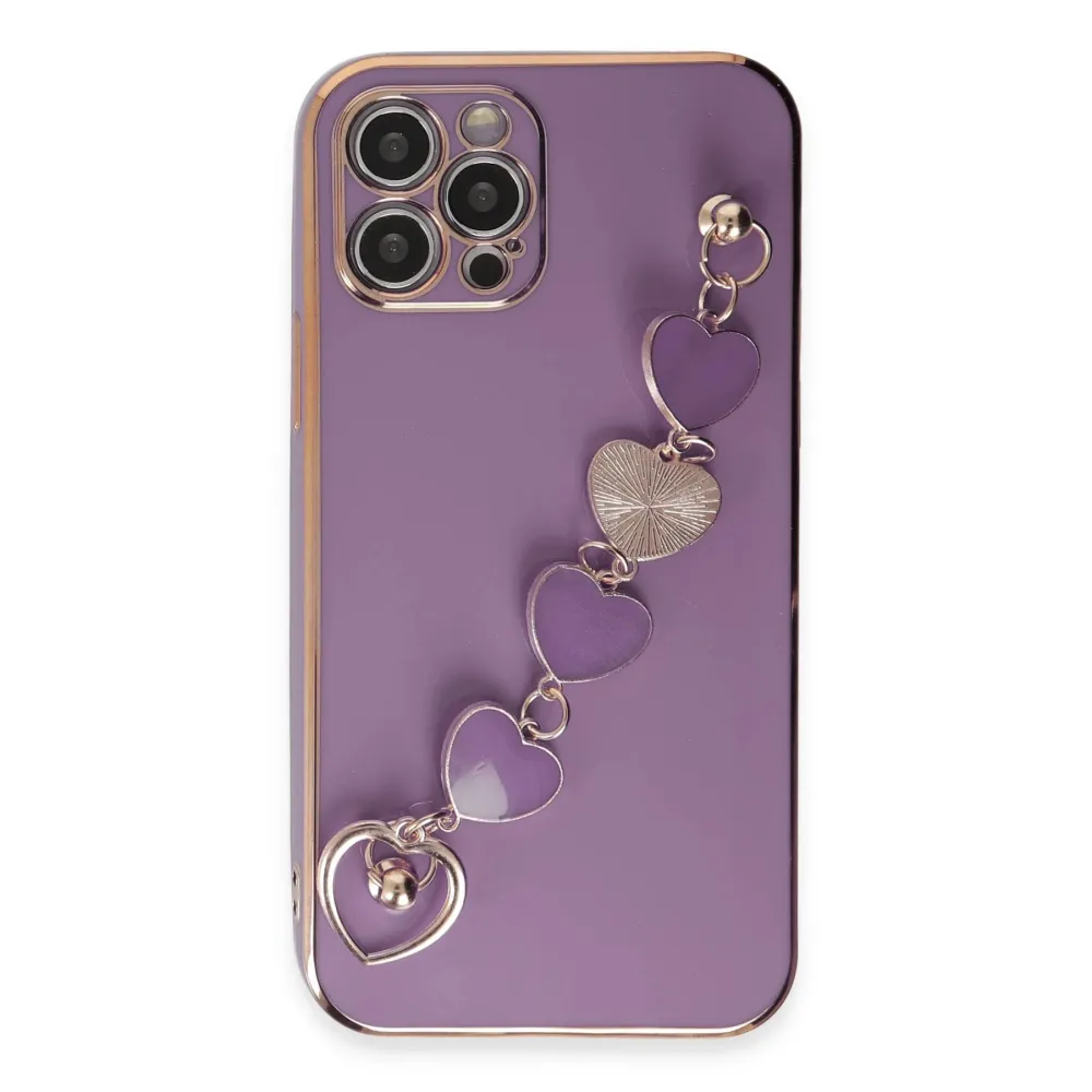 Newface Iphone 12 Pro Max Kılıf Esila Silikon - Mor