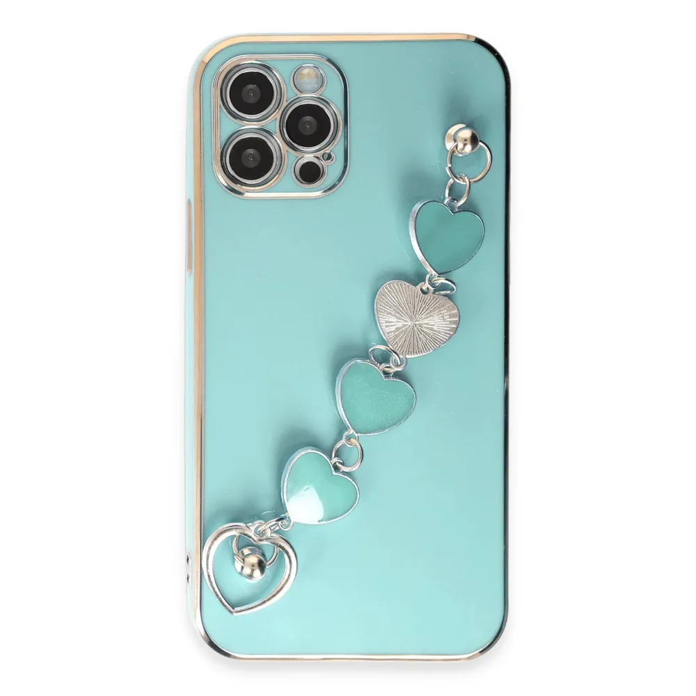 Newface Iphone 12 Pro Max Kılıf Esila Silikon - Su Yeşili