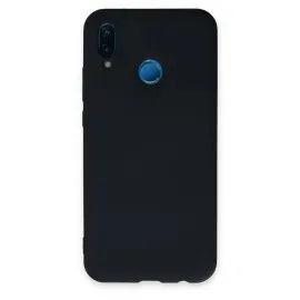 Newface Huawei P20 Lite Kılıf Nano içi Kadife Silikon - Lacivert