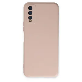 Newface Vivo Y11S Kılıf Nano Içi Kadife Silikon - Pudra