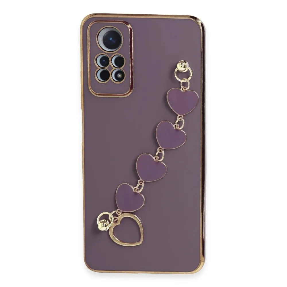 Newface Xiaomi Redmi Note 12 Pro 4G Kılıf Esila Silikon - Mor