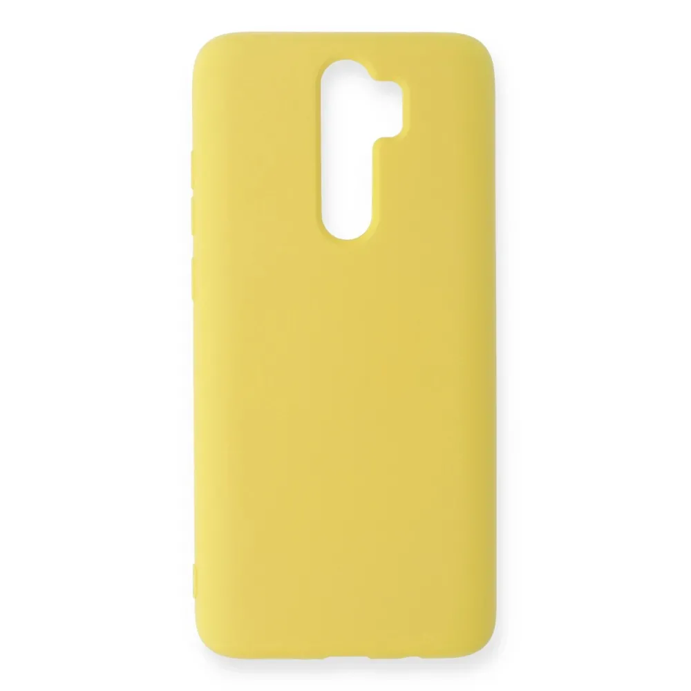 Newface Xiaomi Redmi Note 8 Pro Kılıf Nano Içi Kadife Silikon - Sarı