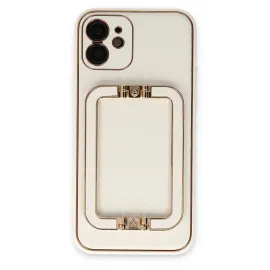 Newface Iphone 12 Kılıf Coco Elit Kapak - Beyaz