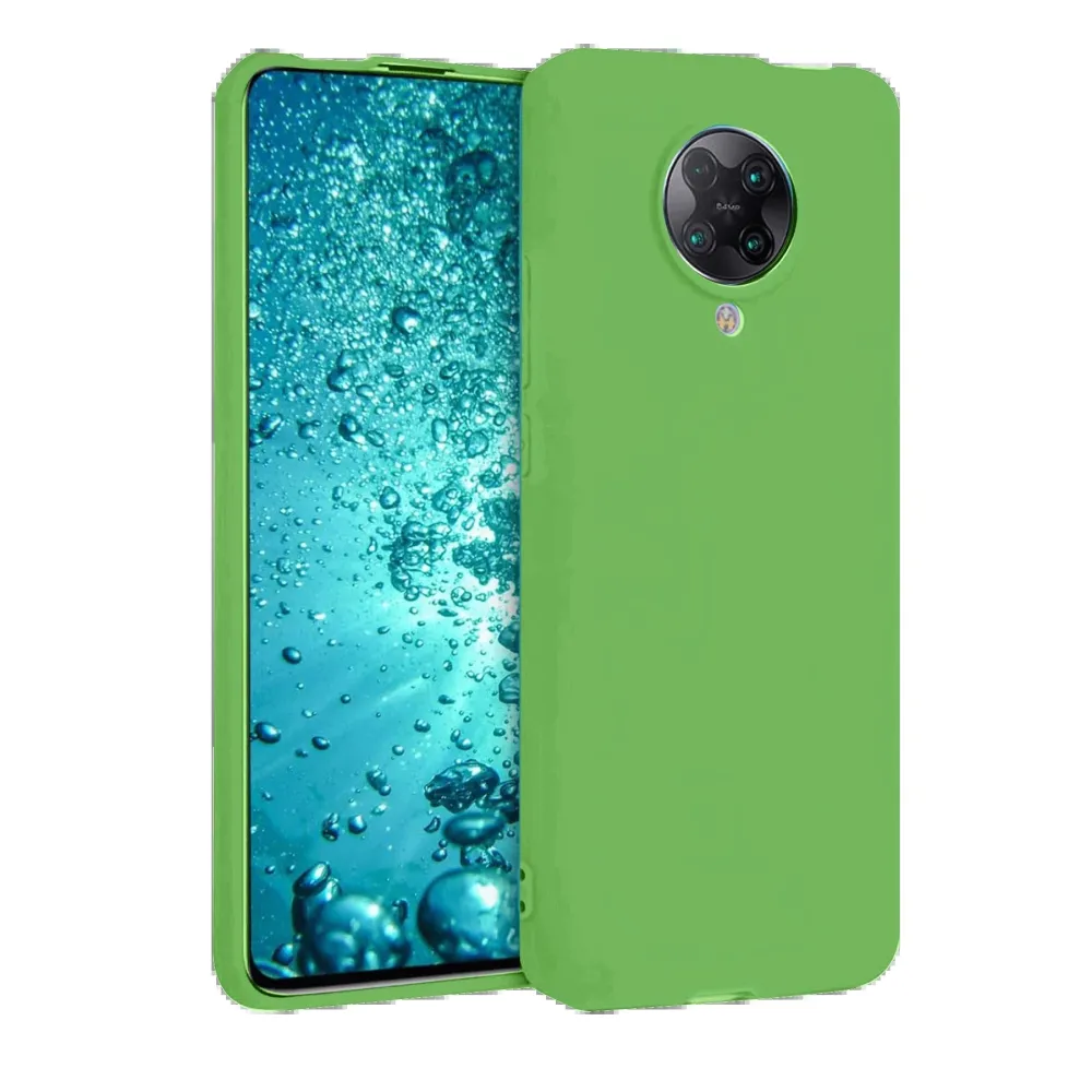 Newface Xiaomi Redmi K30 Pro Kılıf Nano Içi Kadife Silikon - Yeşil