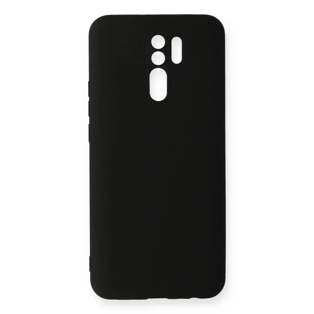 Newface Xiaomi Redmi 9 Kılıf Nano Içi Kadife Silikon - Siyah