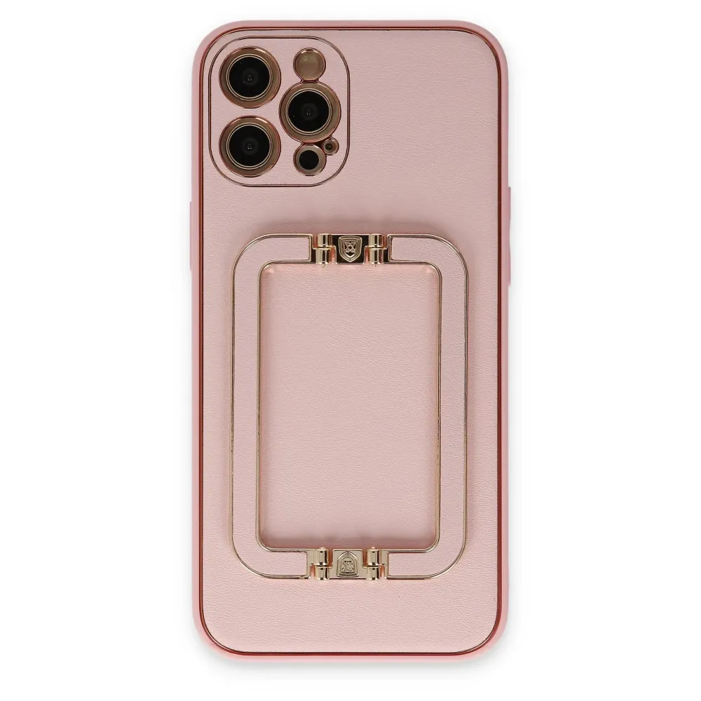 Newface Iphone 12 Pro Kılıf Coco Elit Kapak - Pembe