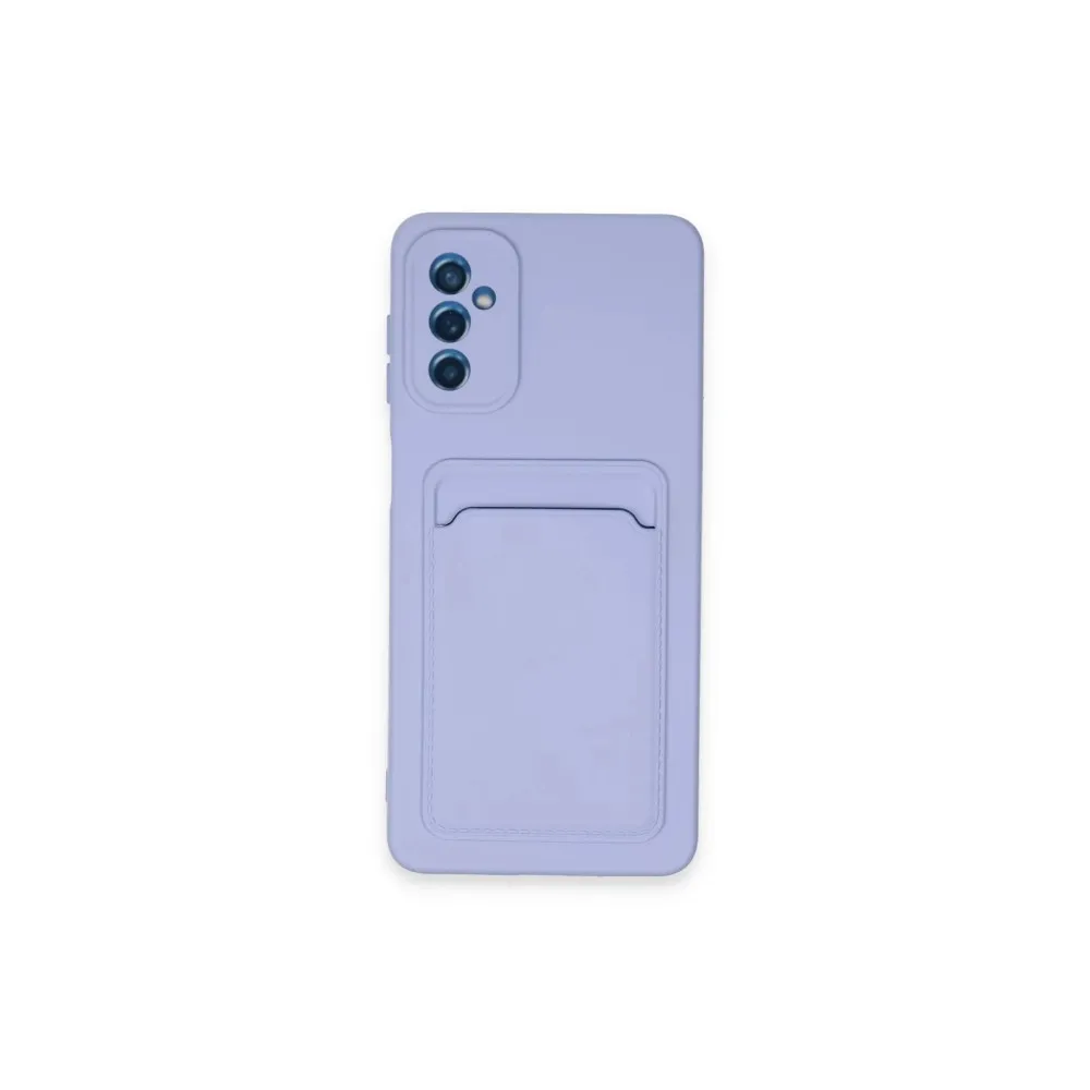 Newface Samsung Galaxy A14 4G Kılıf Kelvin Kartvizitli Silikon - Lila