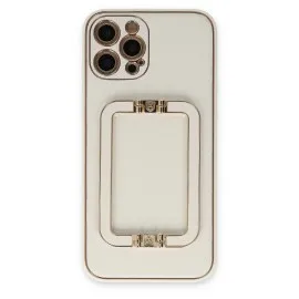 Newface Iphone 12 Pro Max Kılıf Coco Elit Kapak - Beyaz