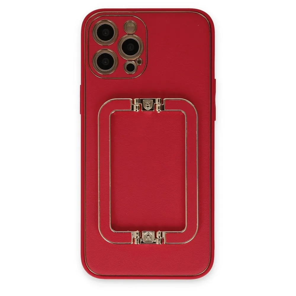 Newface Iphone 12 Pro Max Kılıf Coco Elit Kapak - Kırmızı