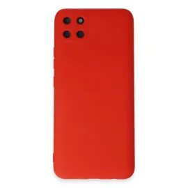 Newface Realme C11 Kılıf Nano Içi Kadife Silikon - Kırmızı
