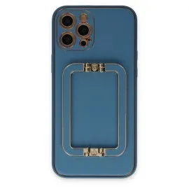 Newface Iphone 12 Pro Max Kılıf Coco Elit Kapak - Mavi