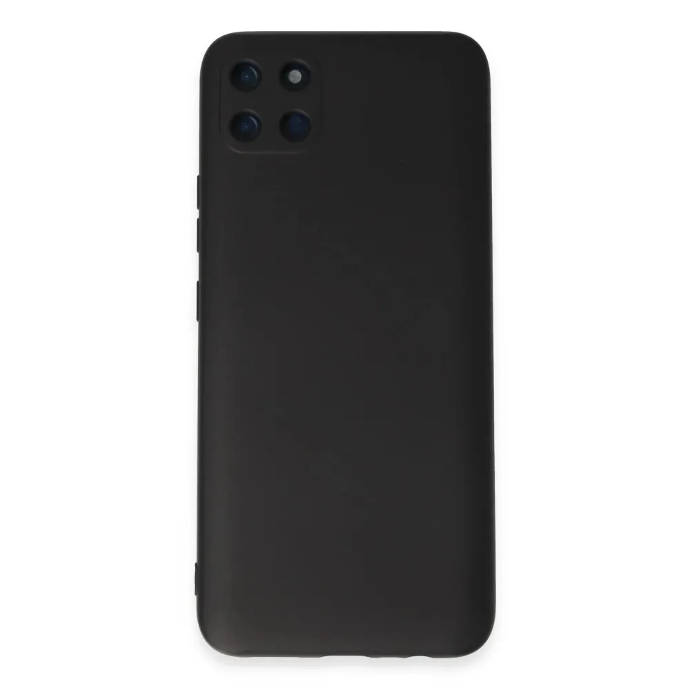 Newface Realme C11 Kılıf Nano Içi Kadife Silikon - Siyah