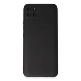 Newface Realme C11 Kılıf Nano Içi Kadife Silikon - Siyah