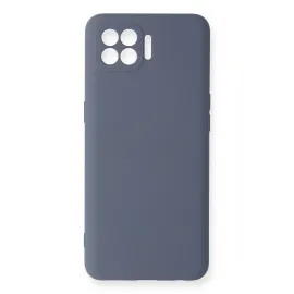 Newface Oppo Reno 4 Lite Kılıf Nano içi Kadife Silikon - Gri