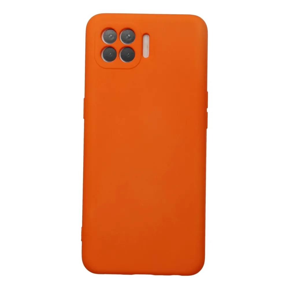 Newface Oppo Reno 4 Lite Kılıf Nano Içi Kadife Silikon - Turuncu